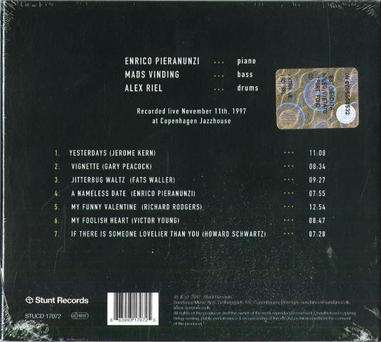 Yesterdays - CD Audio di Enrico Pieranunzi,Alex Riel,Mads Vinding - 2