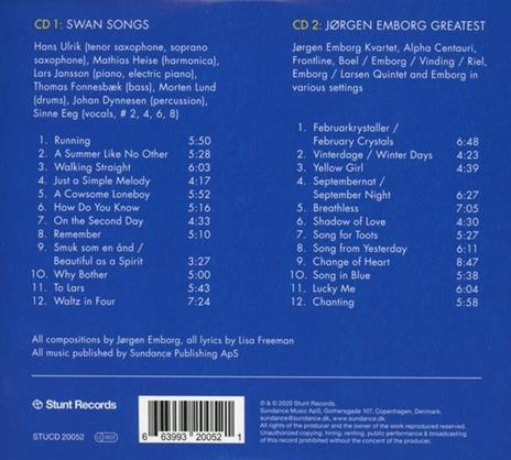 Swansong - CD Audio di Jorgen Emborg - 2