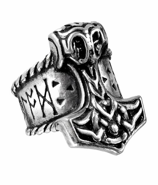 Anello Tg. 23 Alchemy: Thors Runehammer