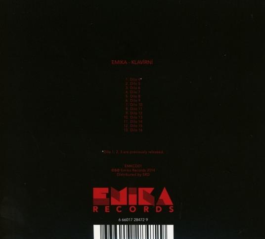 Klavirni - CD Audio di Emika - 2