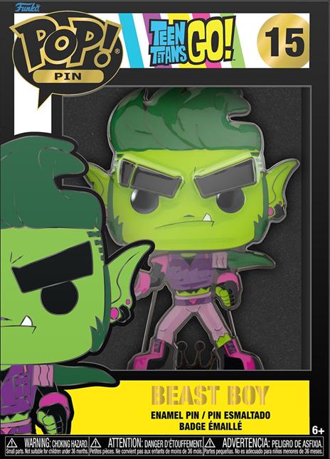 Pop! Pin Beast Boy Pop Pin - Teen Titans Go! Funko DCCPP - 3