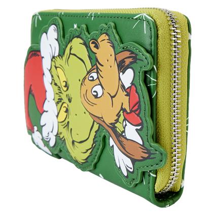 Funko Loungefly Wallet Santa Grinch And Max Zip Around Wallet - Dr Seuss DSSWA
