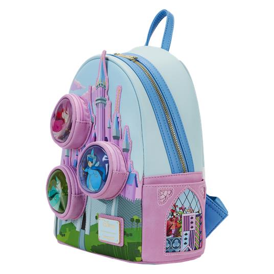 Funko Loungefly Backpack Sleeping Beauty Stained Glass Castle Mini Backpack - Disney WDBK3