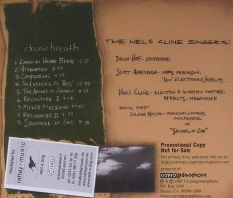 Draw Breath - CD Audio di Nels Cline - 2