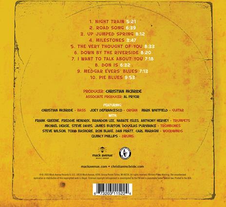 For Jimmy, Wes and Oliver - CD Audio di Christian McBride - 2