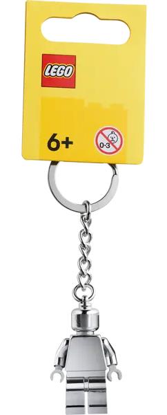 Portachiavi Minifigure grigio argento -  854305