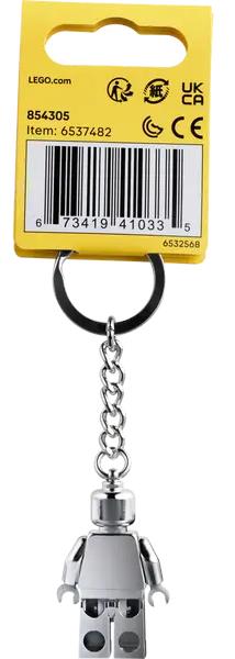 Portachiavi Minifigure grigio argento -  854305 - 2