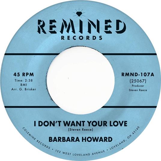 I Don't Want Your Love - Vinile LP di Barbara Howard