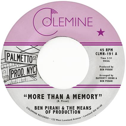 More Than A Memory (7") - Vinile LP di Ben Pirani