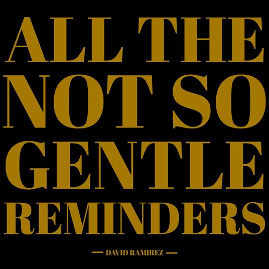 All The Not So Gentle Reminders - CD Audio di David Ramirez