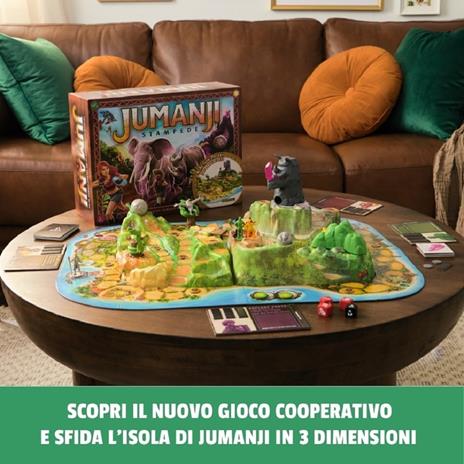 Spin Master Games Editrice Giochi, Jumanji Fuga Selvaggia, Isola 3D, da 2 a 4 Giocatori, 8+ Anni - 2