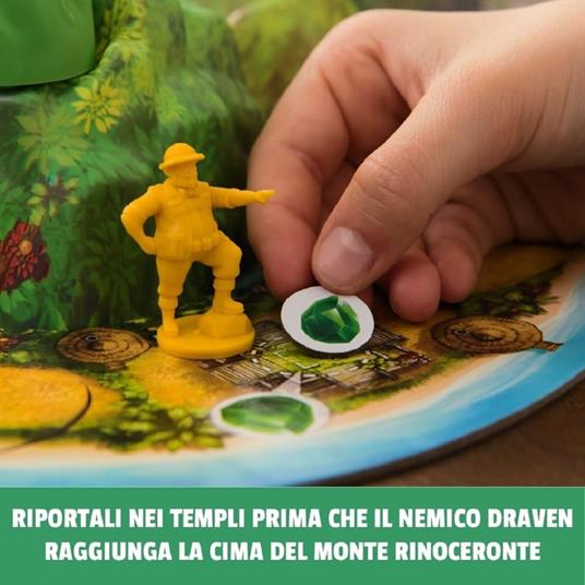 Spin Master Games Editrice Giochi, Jumanji Fuga Selvaggia, Isola 3D, da 2 a 4 Giocatori, 8+ Anni - 4