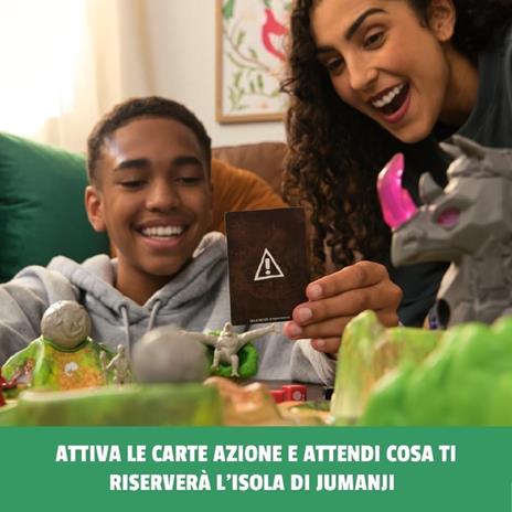 Spin Master Games Editrice Giochi, Jumanji Fuga Selvaggia, Isola 3D, da 2 a 4 Giocatori, 8+ Anni - 5