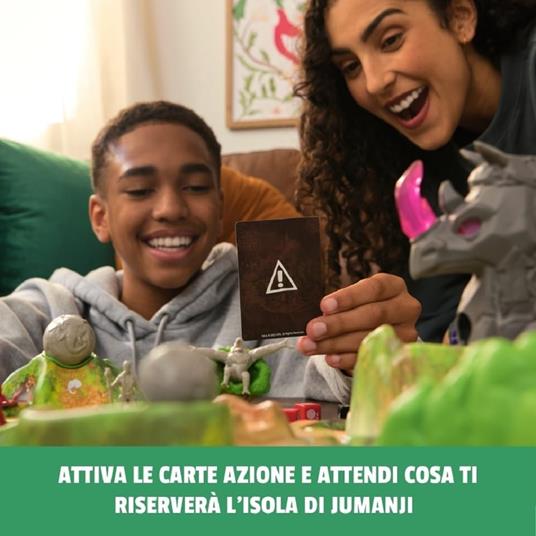 Spin Master Games Editrice Giochi, Jumanji Fuga Selvaggia, Isola 3D, da 2 a 4 Giocatori, 8+ Anni - 5
