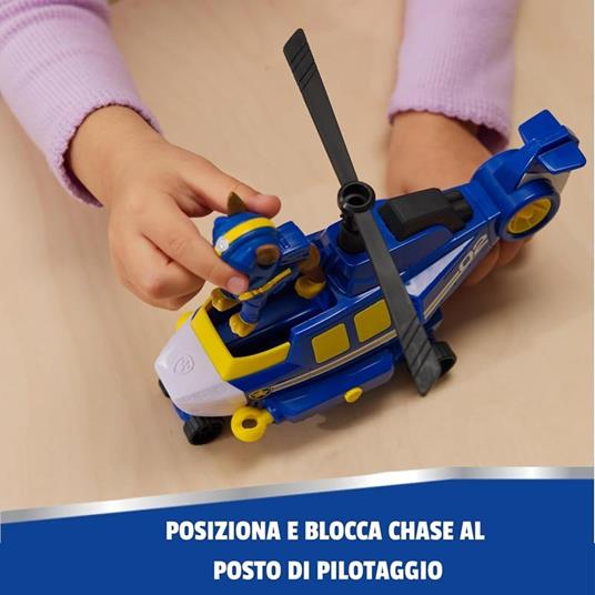 Veicolo Con Personaggio Paw Patrol Chase Elicottero Della Polizia  6071173 - 2