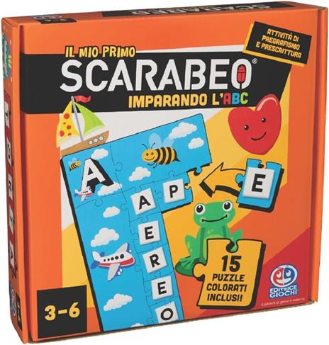Spin Master Games Editrice Giochi, Il Mio Primo Scarabeo Puzzle, Imparando l'ABC