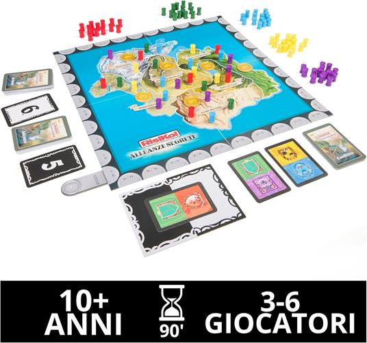 Spin Master Games, Editrice Giochi, RisiKo! Alleanze Segrete, Giochi in Scatola, 10+ Anni, 3-6 Giocatori - 2