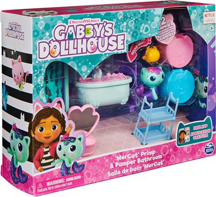 Playset Gabby''S Dollhouse Movie Il Bagno Spa Di Mercat  6074306
