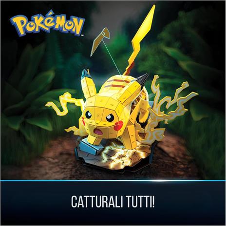 4D Build, Pokémon Pikachu, Kit di Modellismo 3D, Puzzle per Adulti, 201 pezzi, dai 12 Anni in su - 6