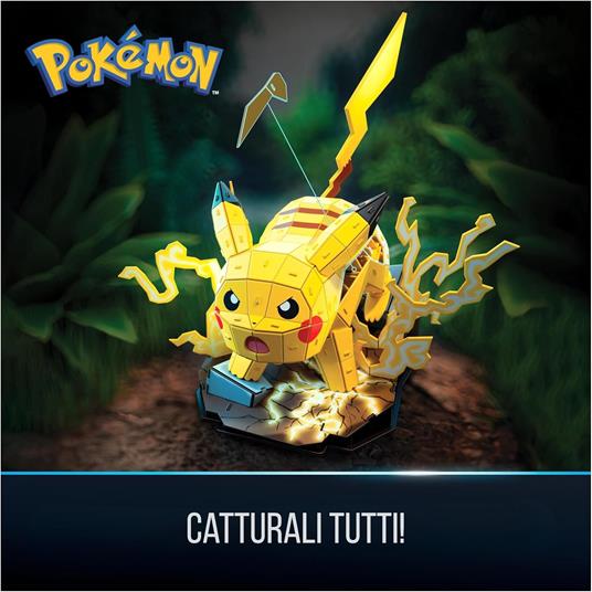 4D Build, Pokémon Pikachu, Kit di Modellismo 3D, Puzzle per Adulti, 201 pezzi, dai 12 Anni in su - 6