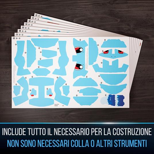 4D Build, Pokémon Squirtle, Kit di Modellismo 3D, Puzzle per Adulti, 180 pezzi, dai 12 Anni in su - 3