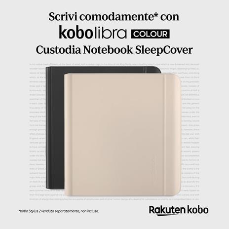 Custodia Kobo SleepCover Libra Colour Blu crepuscolo - 2