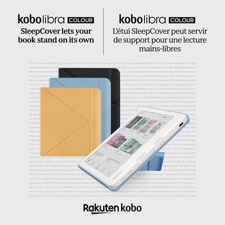 Custodia Kobo SleepCover Libra Colour Giallo burro - 2
