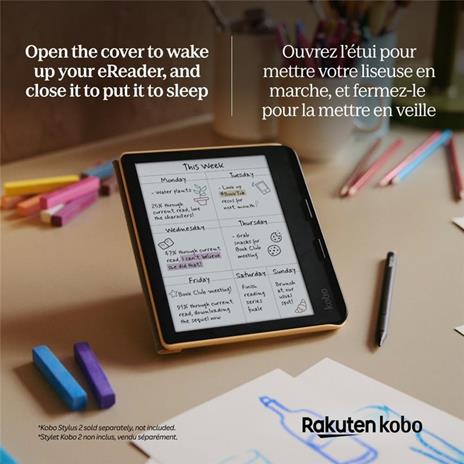 Custodia Kobo SleepCover Libra Colour Giallo burro - 3