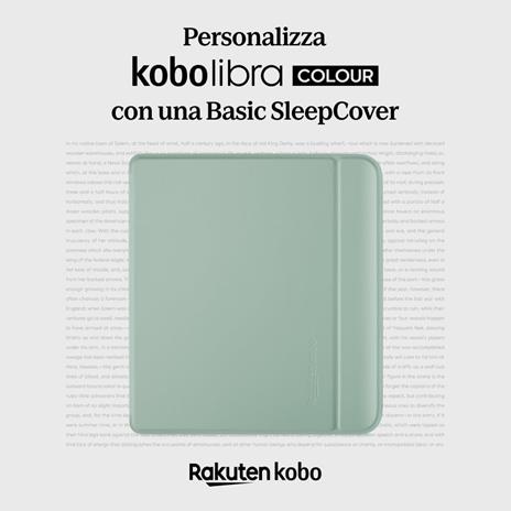 Custodia Kobo Basic SleepCover Libra Colour Verde erba - 4