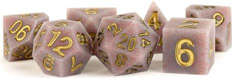 FanRoll - Sharp Edge Silicone Dice Set - Volcanic Soot (7) - 2