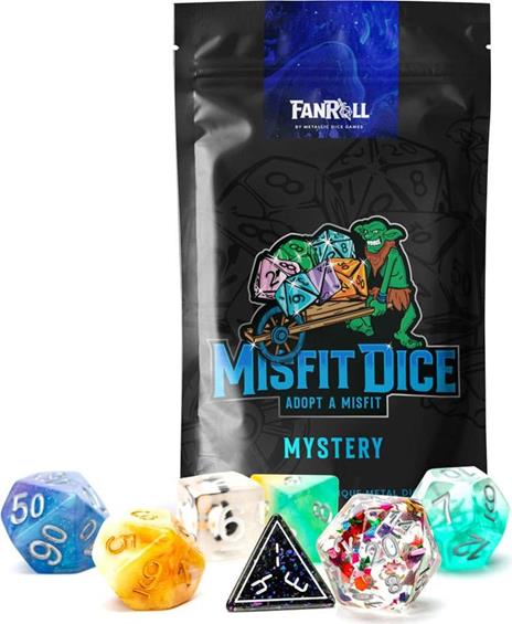 FanRoll - Misfit Dice Set - Blind Bag - Display (12) - Resin Assortment - 2