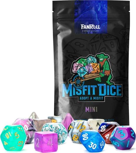 FanRoll - Misfit Dice Set - Blind Bag Display - Mini 2 Pack Assortment (12) - 2