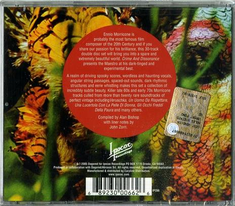 Crime and Dissonance (Colonna sonora) - CD Audio di Ennio Morricone - 2