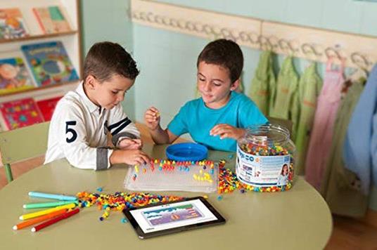 Miniland Educational 154233 Gioco di mosaico PEGS Set 20mm 650 pezzi - 2