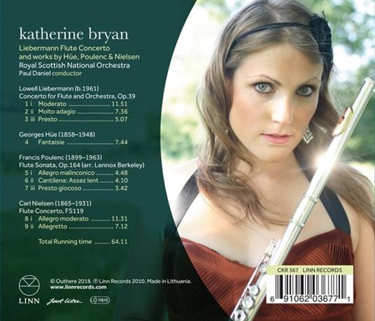 Liebermann Flute Concerto & Works - CD Audio - 2