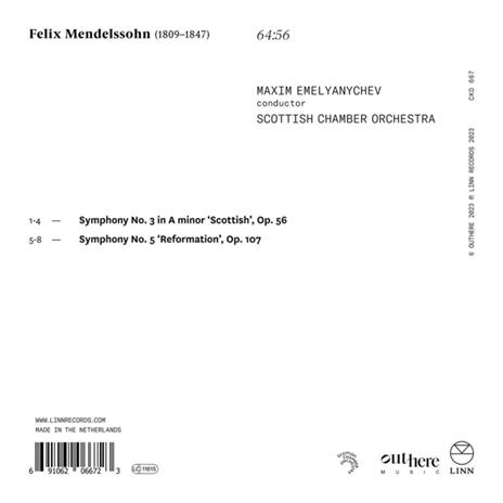 Symphonies Nos. 3 & 5 - CD Audio di Felix Mendelssohn-Bartholdy,Maxim Emelyanychev - 2