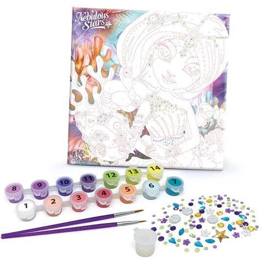 Set Pittura Su Tela Con I Numeri Nebulous Stars  Ns11422 - 2