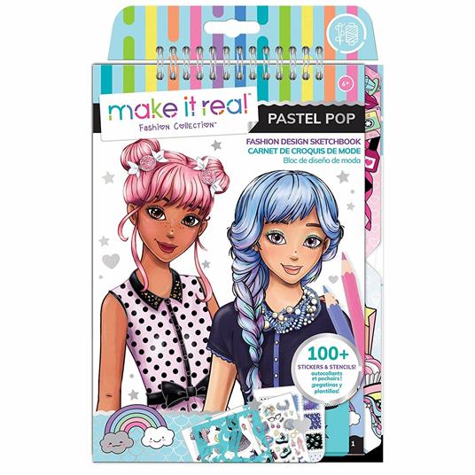 Blocco da Disegno Stilista: Fashion Design Pop Colori Pastello