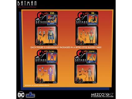 DC Comics 5 Points Action Figures Batman: The Animated 9 Cm Mezco Toys