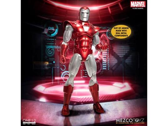 Marvel Action Figura 1/12 Iron Man (silver Centurion Edition) 16 Cm Mezco Toys