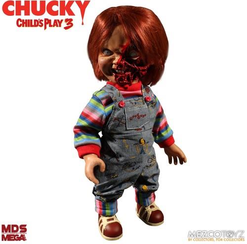 Mezco Toys Bambino Play 3 Pizza Face Chucky Talking Action Figure