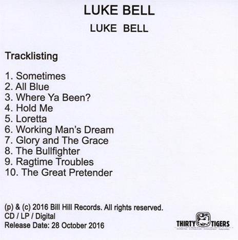 Luke Bell - CD Audio di Luke Bell - 2