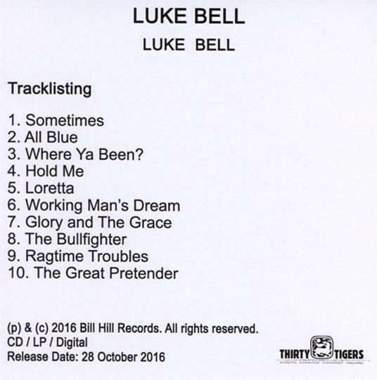 Luke Bell - CD Audio di Luke Bell - 2