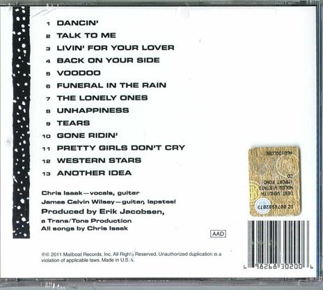 Silvertone - CD Audio di Chris Isaak - 2