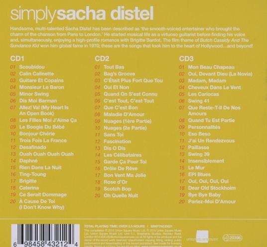 Simply Sacha Distel - CD Audio di Sacha Distel - 2