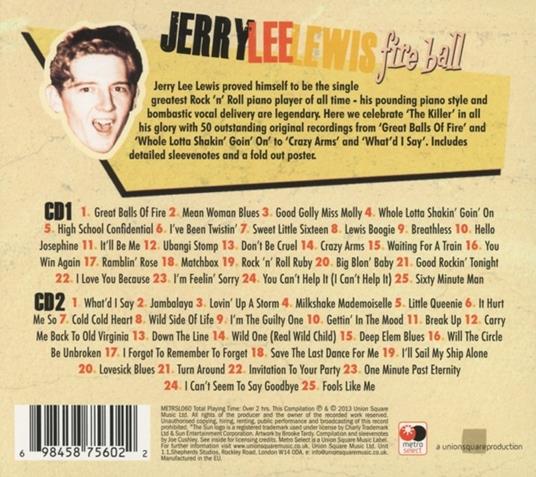 Fire Ball - CD Audio di Jerry Lee Lewis - 2