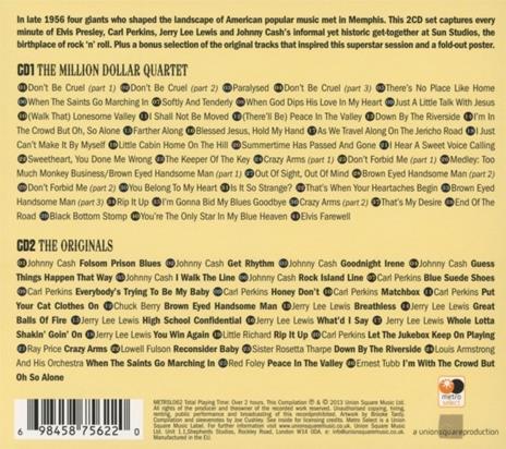 Million Dollar Quartet. The Legendary Sessions - CD Audio di Johnny Cash,Elvis Presley,Jerry Lee Lewis,Carl Perkins - 2