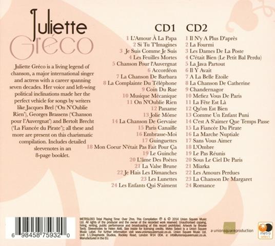 Je suis comme je suis - CD Audio di Juliette Gréco - 2
