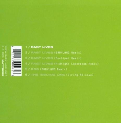 Past Lives Ep - CD Audio Singolo di Babyland - 2