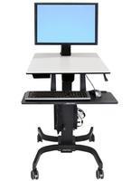 Ergotron WorkFit-C, Single HD Sit-Stand Workstation Nero, Grigio Carrello multimediale